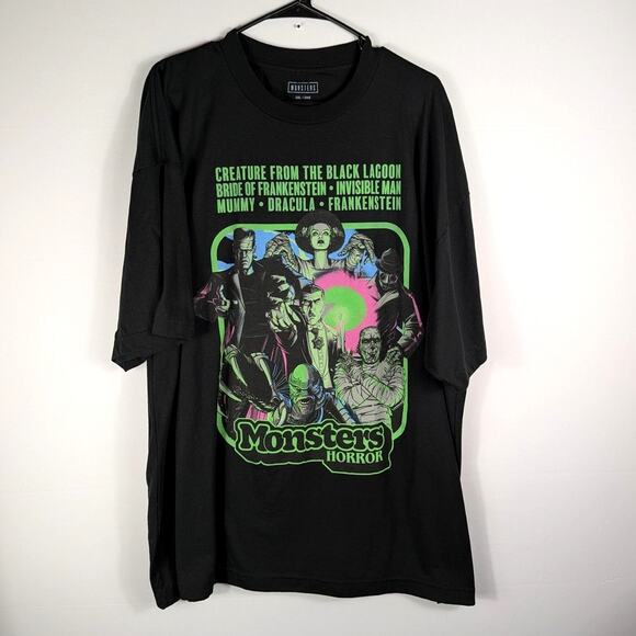 Universal Monsters T-Shirt Men’s 3XL Horror Graphic Creature Dracula Mummy Tee - Picture 1 of 4
